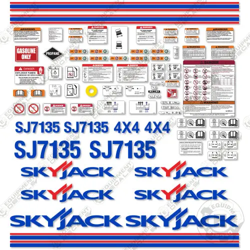 Fits Skyjack Sj7135 Decal Kit Scissor Lift 1