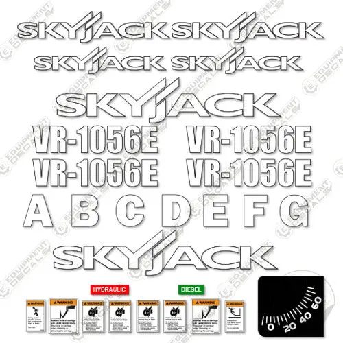 Fits Skyjack Vr-1056E Decal Kit Telehandler 1