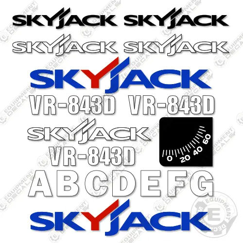Fits Skyjack Vr-843D Decal Kit Telehandler Forklift 1
