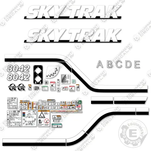Fits Jlg 8042 Decal Kit Telehandler Skytrak Older Style 1