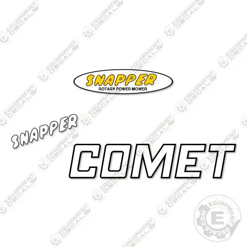 Fits Snapper Comet Decal Kit Riding Mower 1