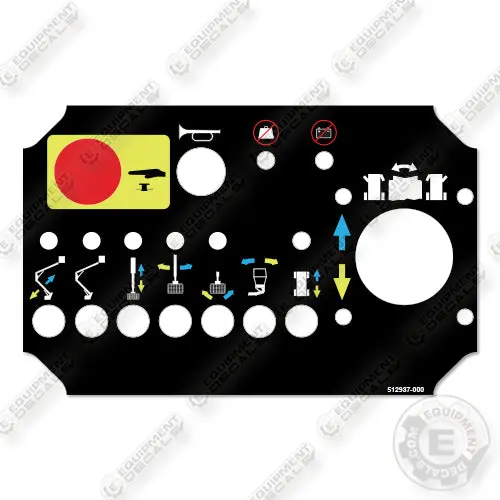 Fits Snorkel A38e Control Decal Kit Boom Lift 1