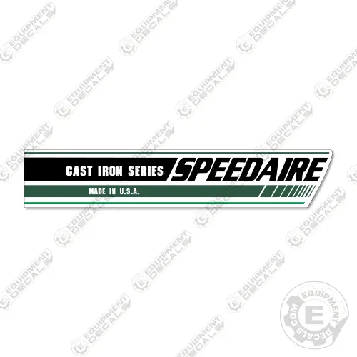 Fits Speedaire Vintage Compressor Decal 1