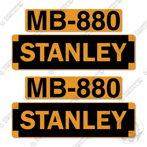 Fits Stanley Mb-880 Decal Kit Hydraulic Hammer 1