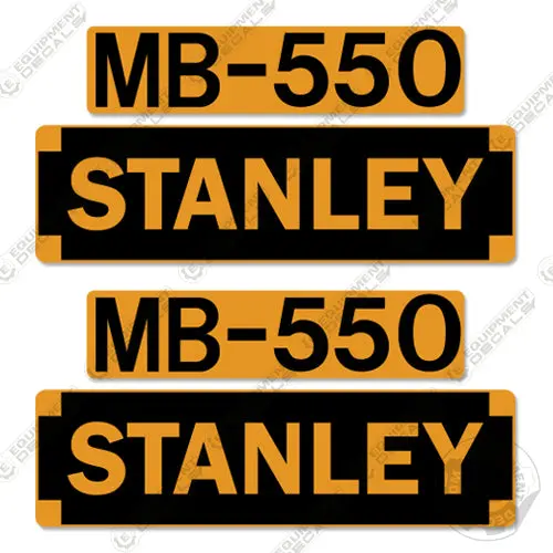 Fits Stanley Mb-550 Decal Kit Hydraulic Hammer 1