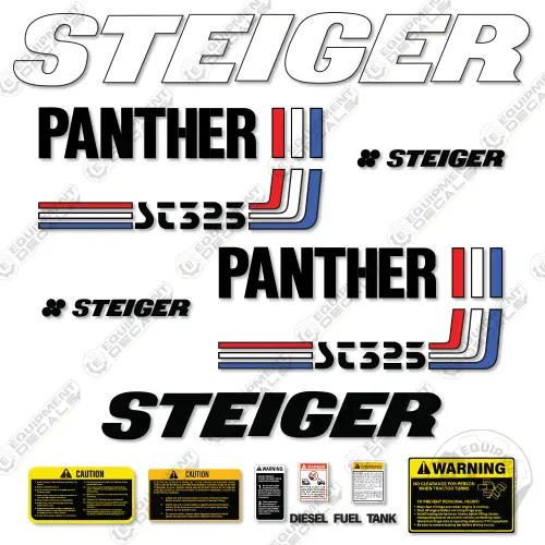 Fits Steiger St325 Decal Kit Tractor 1