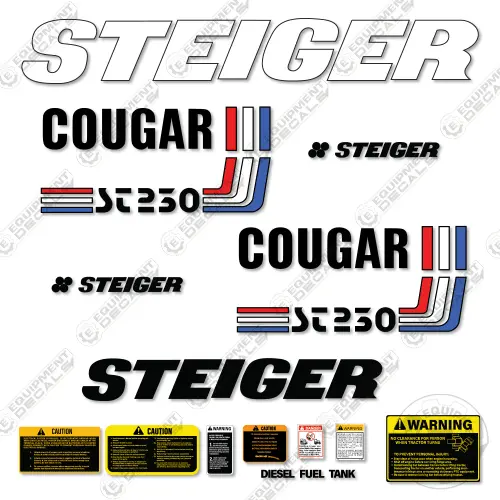 Fits Steiger Cougar St250 Decal Kit Tractor 1