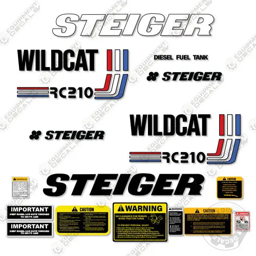 Fits Steiger Rc210 Decal Kit Tractor 1