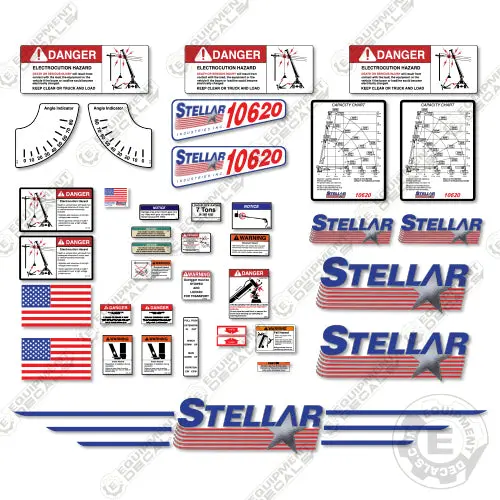 Fits Stellar 10620 Decal Kit Crane Truck 1
