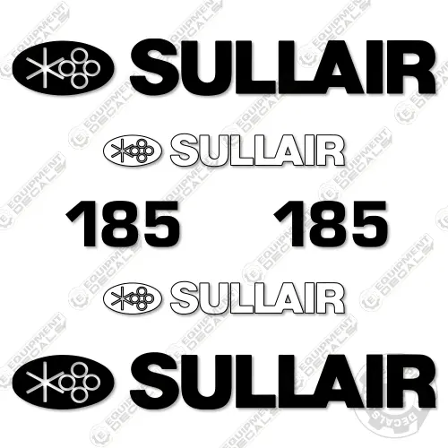 Fits Sullair 185 Decal Kit Air Compressor 1