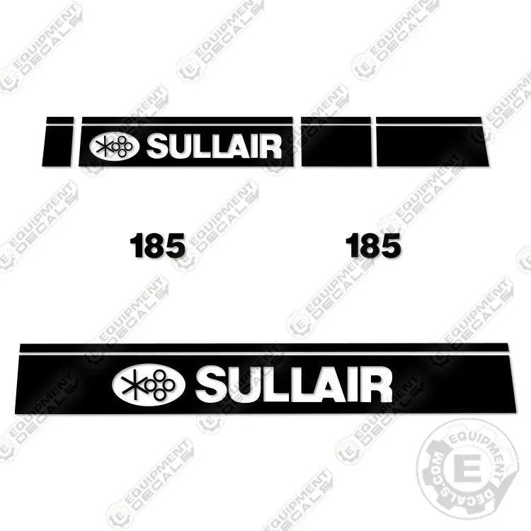 Fits Sullair 185D Dpq Ku4f Decal Kit Air Compressor 1