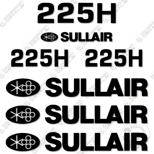 Fits Sullair 225H Decal Kit Air Compressor 1