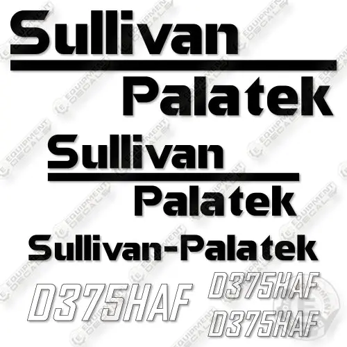 Fits Sullivan Palatek D375haf Decal Kit Compressor 1