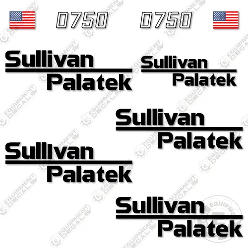 Fits Sullivan Palatek D750 Decal Kit Compressor 1