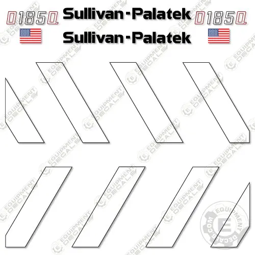Fits Sullivan Palatek D185q Decal Kit Compressor 1