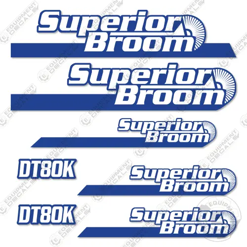 Fits Superior Broom Dt80k Decal Kit Sweeper 1