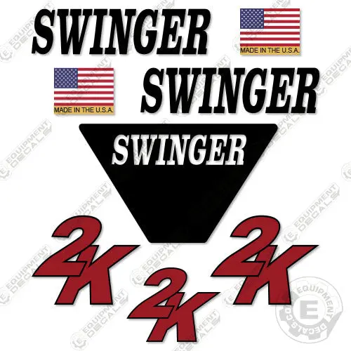 Fits Swinger 2K Decal Kit Wheel Loader 1