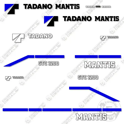 Fits Tadano Mantis Gtc 1200 Decal Kit Crane Truck 1