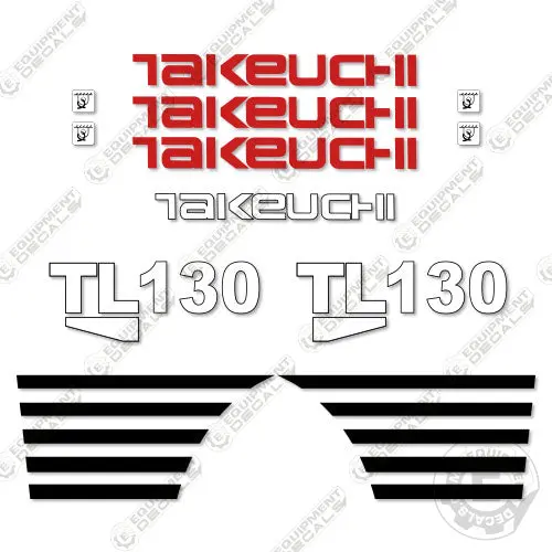 Fits Takeuchi Tl130 Decal Kit Skid Steer 1