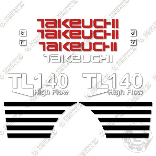 Fits Takeuchi Tl140 Decal Kit Skid Steer Loader 1