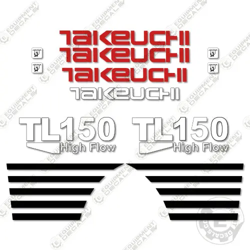 Fits Takeuchi Tl150 Skid Steer Loader Equipment Decal 1