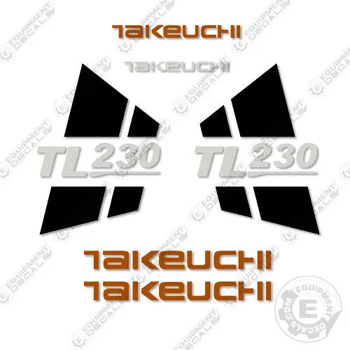 Fits Takeuchi Tl230 Skid Steer Loader Equipment Decals 1