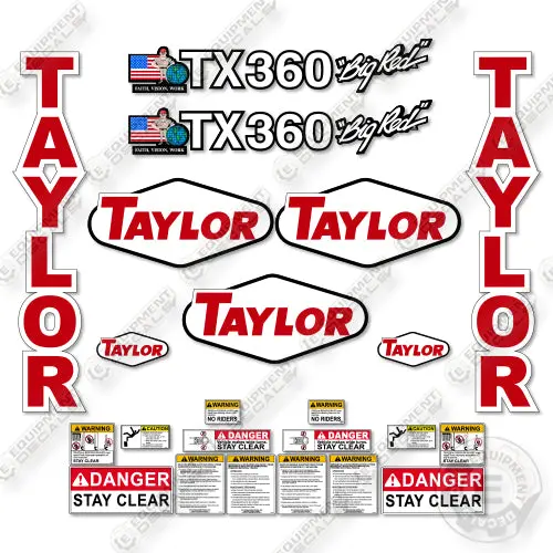 Fits Taylor Tx360 Decal Kit Forklift 1