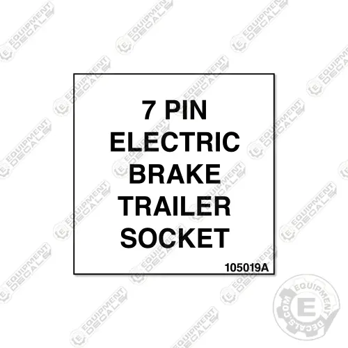 Fits Terex 7 Pin Decal 2" 1