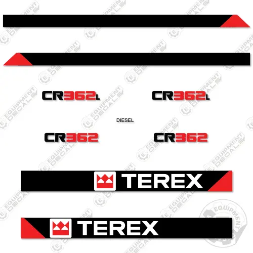 Fits Terex Cr362 / Cr362l Decal Kit Paver 1