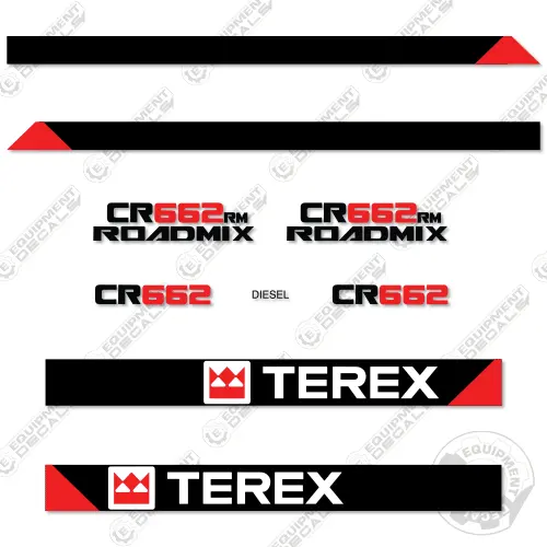 Fits Terex Cr662/ Cr662rx Decal Kit Paver 1