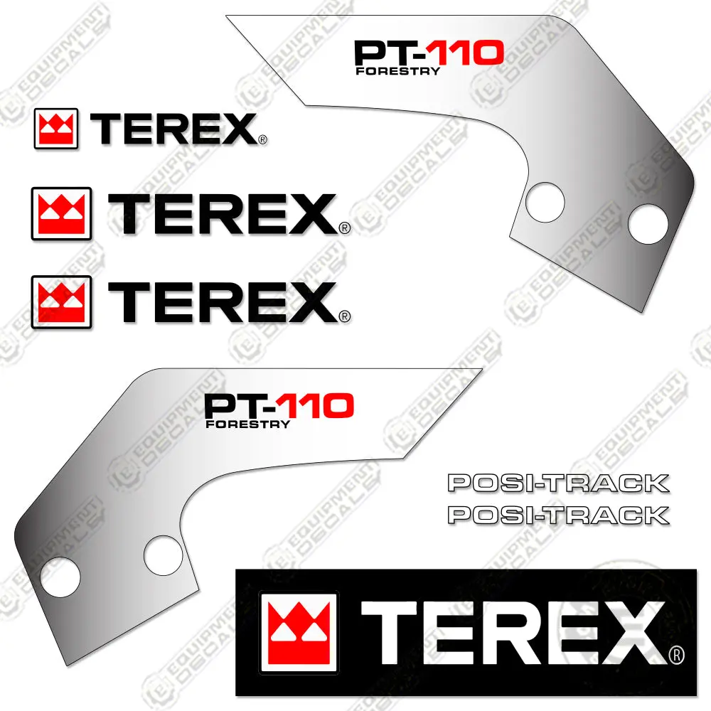 Fits Terex Pt-110 Decal Kit Skid Steer Loader 1