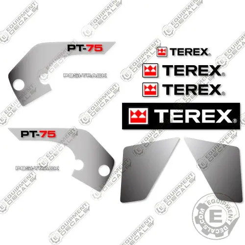 Fits Terex Pt-75 Decal Kit Skid Steer Loader 1