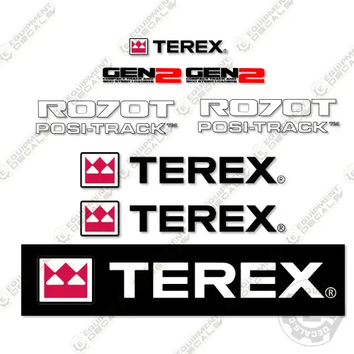 Fits Terex R070t Skid Steer Replacement Decals 1