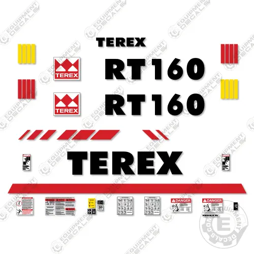 Fits Terex Rt160 Decal Kit Crane 1