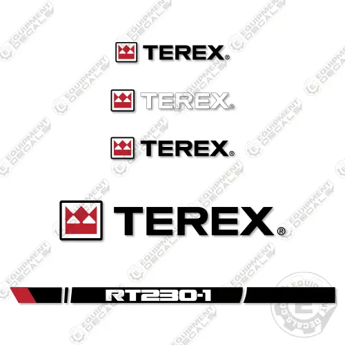 Fits Terex Rt230-1 Decal Kit Crane Truck 1