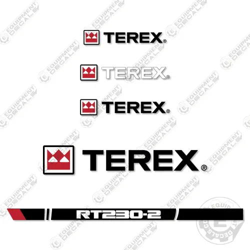 Fits Terex Rt230-2 Decal Kit Crane Truck 1