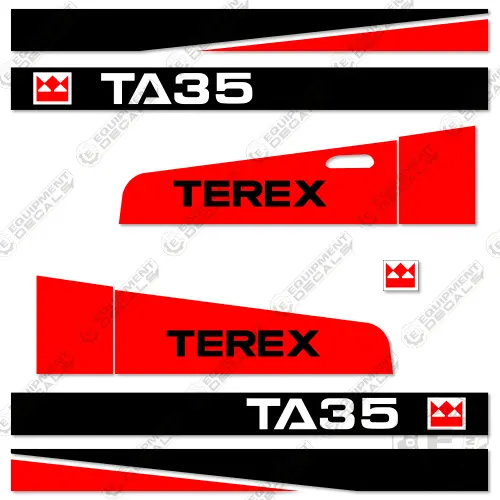 Fits Terex Ta35-6 Decal Kit Articulated Dump Truck 1
