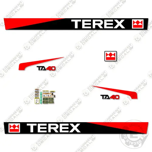 Fits Terex Ta40 Decal Kit Articulated Dump Truck 1