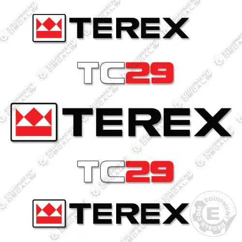 Fits Terex Tc29 Mini Excavator Decal Kit 2006 1