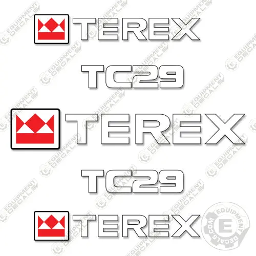 Fits Terex Tc29 Mini Excavator Decal Kit 2013 1