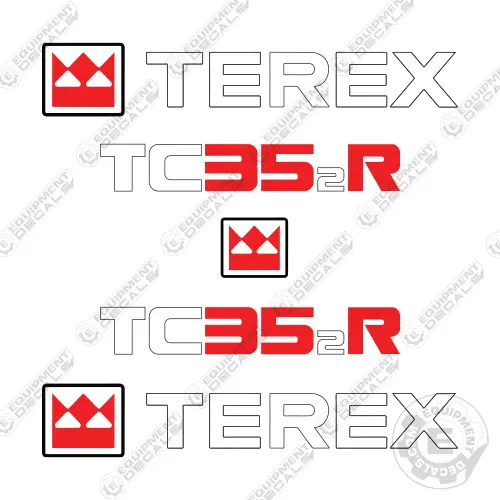 Fits Terex Tc 352R Mini Excavator Decal Kit 1