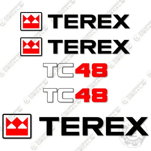 Fits Terex Tc48 Decal Kit Mini Excavator 1