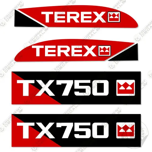 Fits Terex Tx750 Backhoe Loader Decal Kit 1