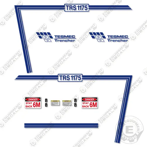 Fits Tesmec Trs1175 Decal Kit Wheel Trencher 1