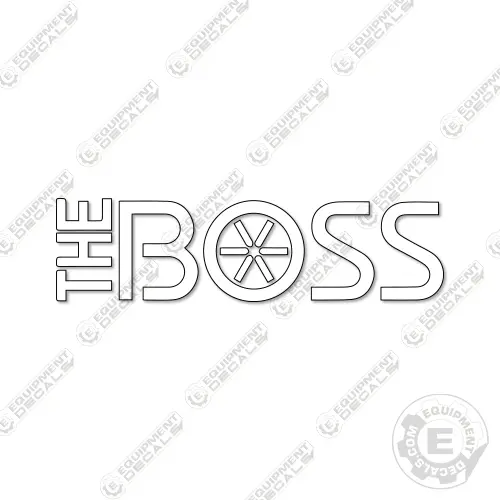 Fits The Boss Snowplow Decal 18" 1
