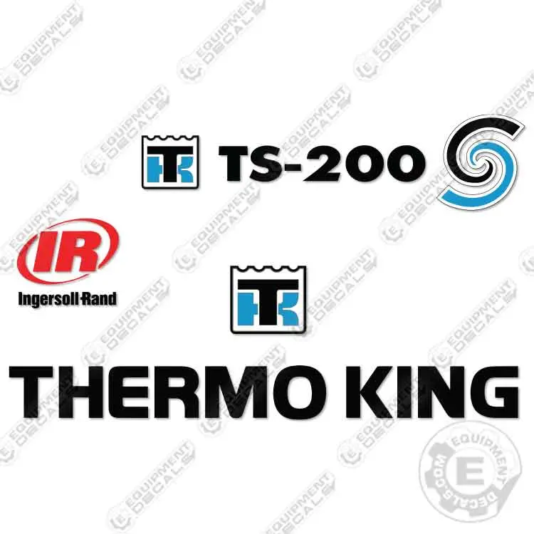 Fits Thermoking Ts-200 Decal Kit Trailer Refrigeration Unit 1