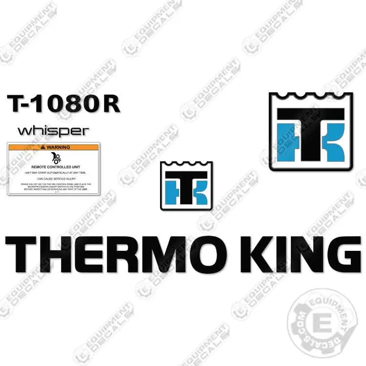 Fits Thermoking T-1080R Decal Kit Trailer Refrigeration Unit 1