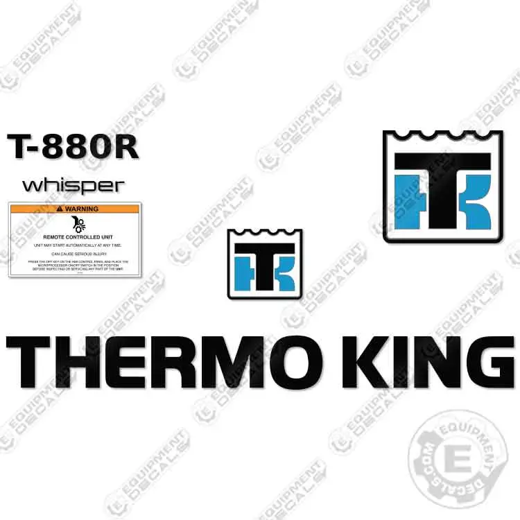 Fits Thermoking T-880R Decal Kit Trailer Refrigeration Unit 1