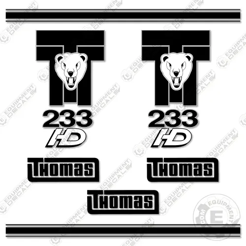Fits Thomas T-233Hd Decal Kit Skid Steer 1
