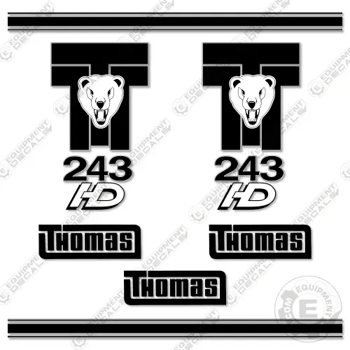 Fits Thomas T-243Hd Decal Kit Skid Steer 1